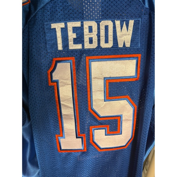 Nike Florida Gators Tim Tebow #15 Football Jersey Blue Orange size 20 xl - Picture 1 of 6